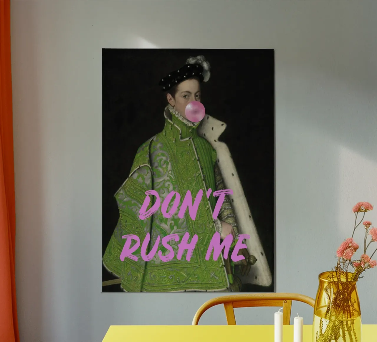 Don't Rush Me - Man in Green Coat carta hahnemühle da GraceDigitalArtCo