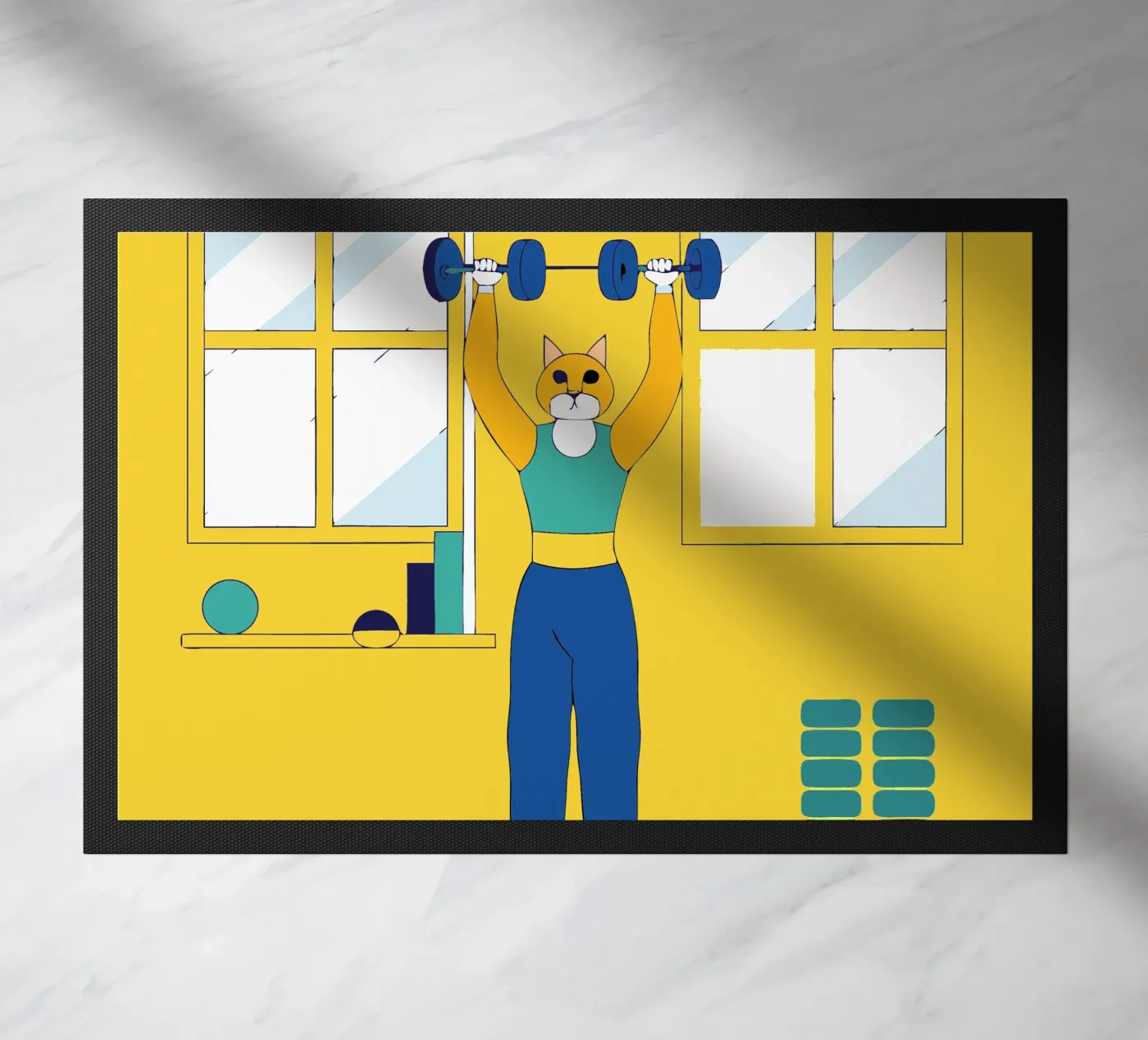 GYM Kat deurmat van OUR SHOP