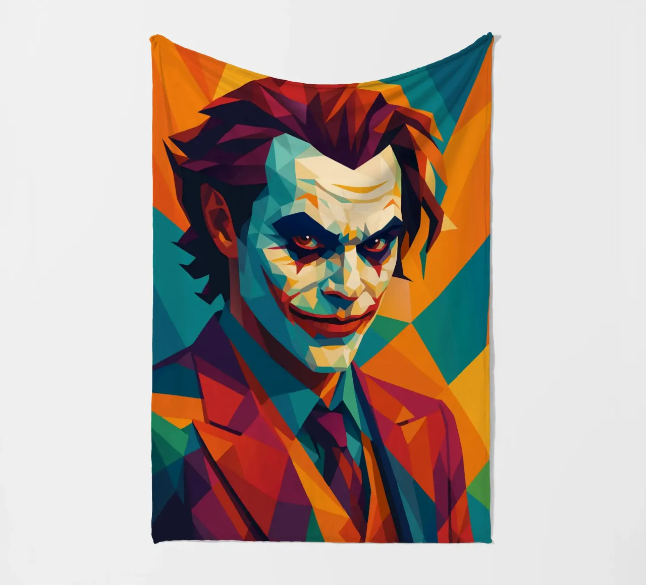 joker face retro pop art wpap coperta in pile da aiswa