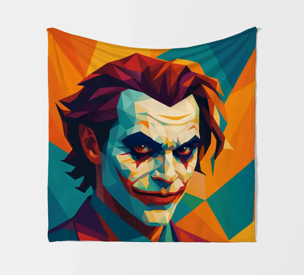 joker face retro pop art wpap coperta in pile da aiswa