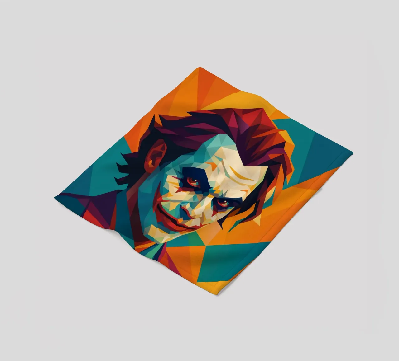 joker face retro pop art wpap coperta in pile da aiswa