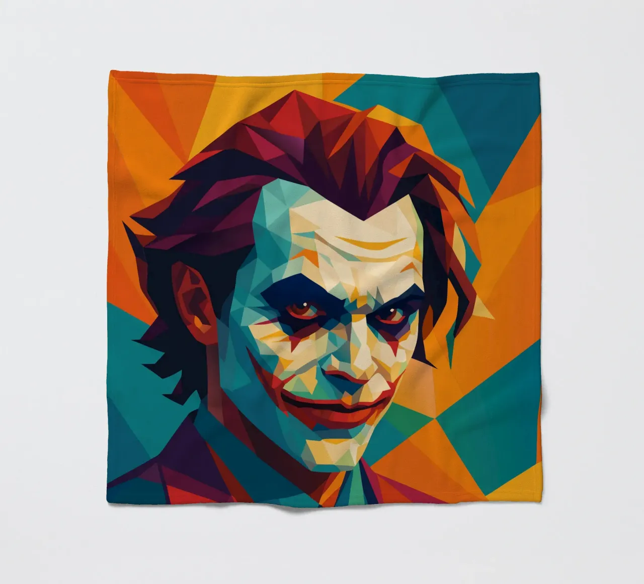 joker face retro pop art wpap coperta in pile da aiswa