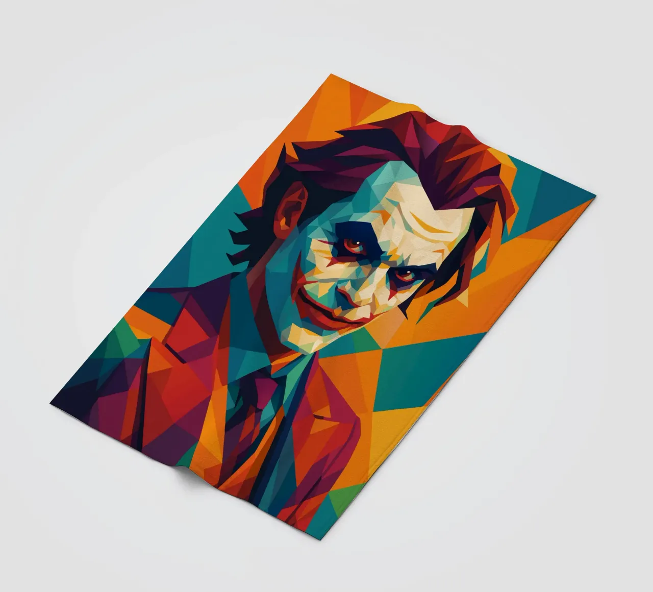 joker face retro pop art wpap coperta in pile da aiswa