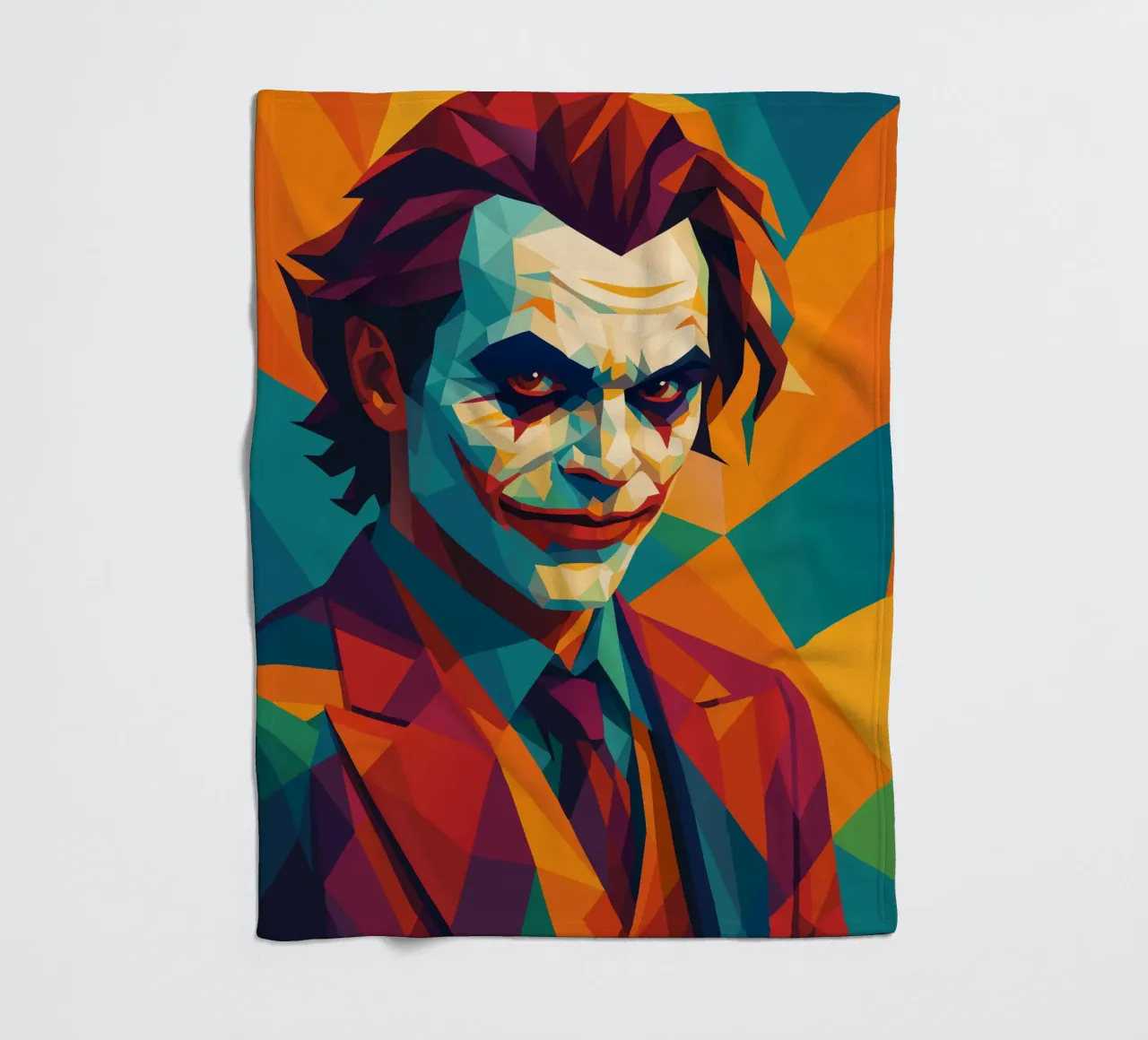 joker face retro pop art wpap coperta in pile da aiswa