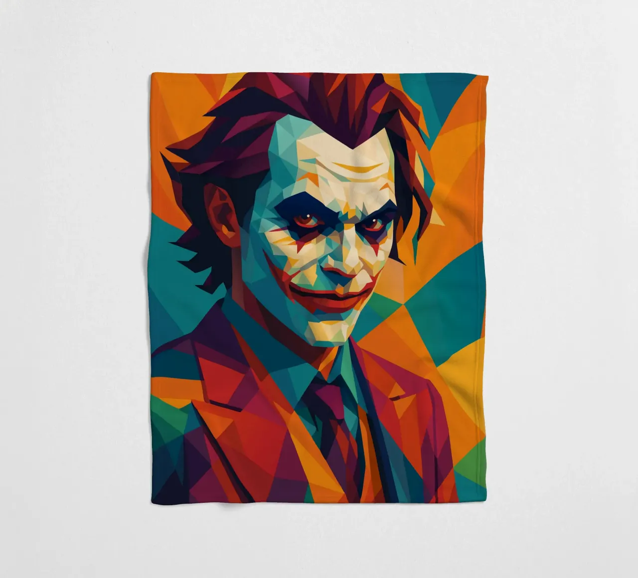 joker face retro pop art wpap coperta in pile da aiswa