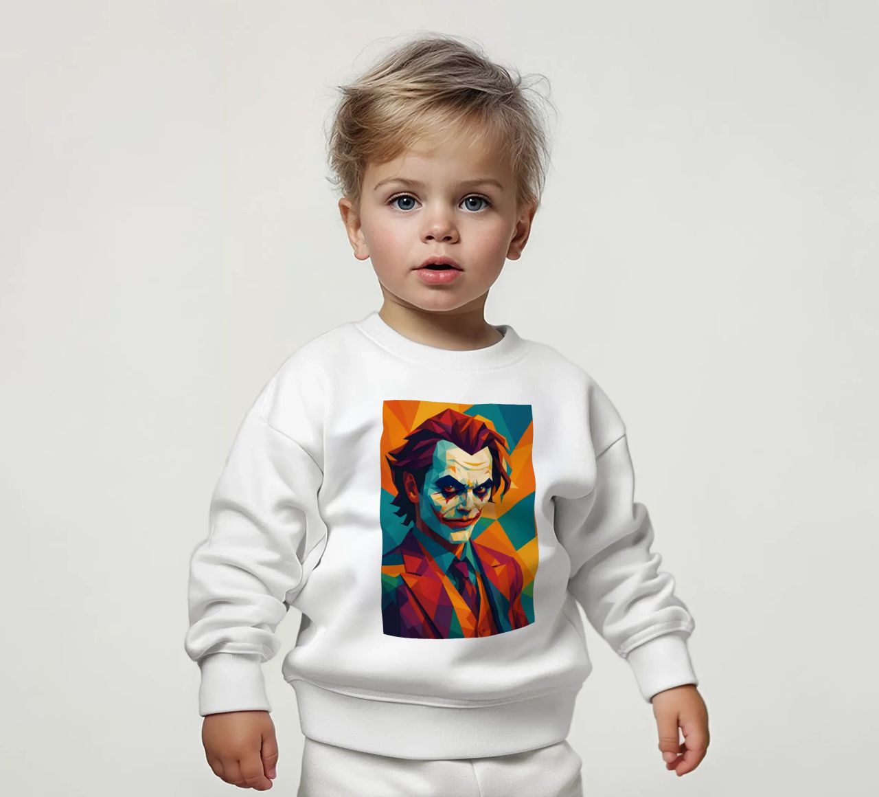 joker face retro pop art wpap felpa neonato da aiswa