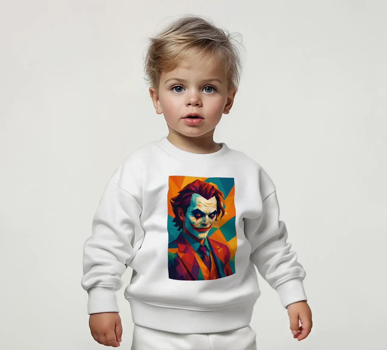 joker face retro pop art wpap felpa neonato da aiswa