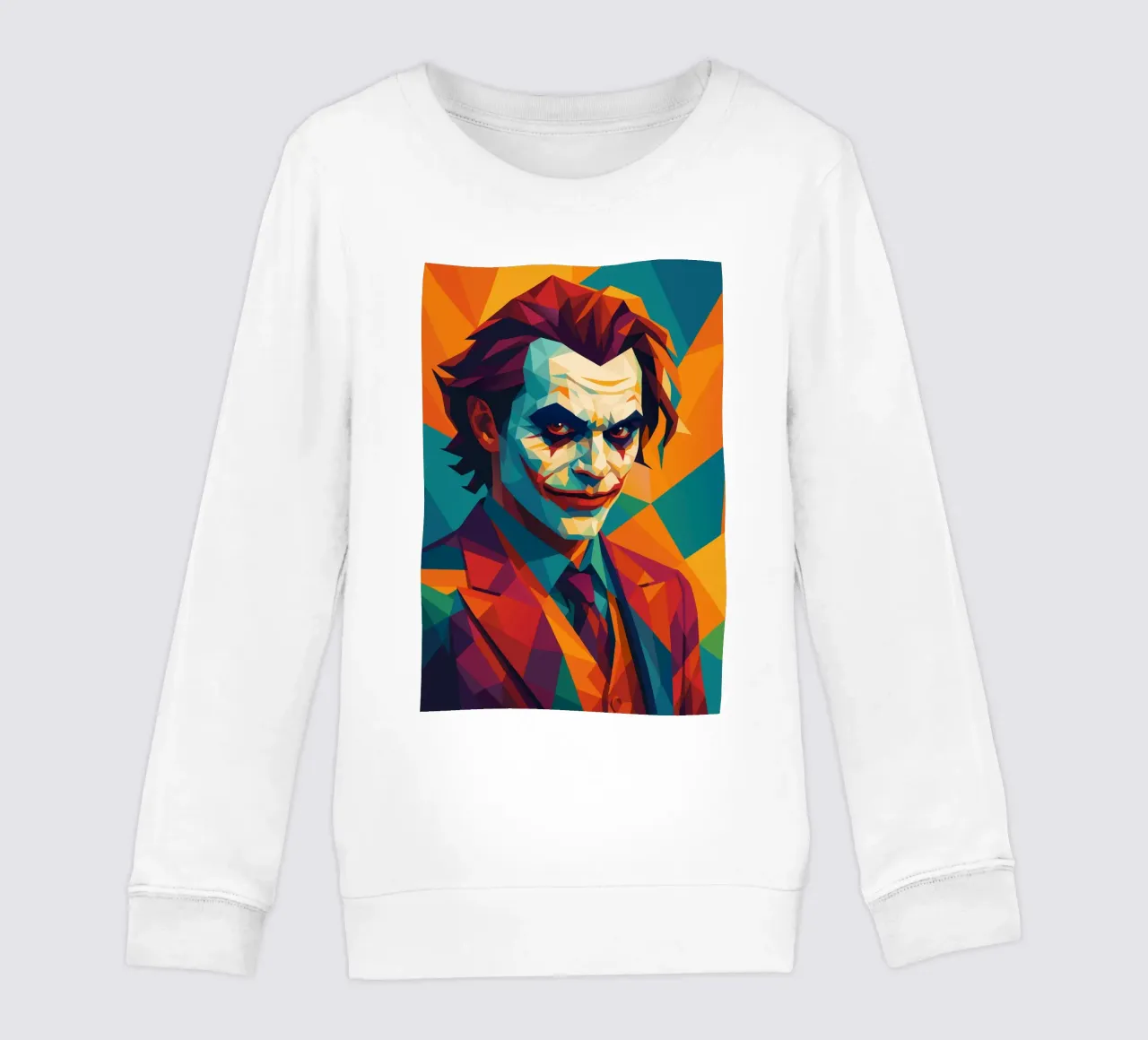 joker face retro pop art wpap felpa bambino da aiswa