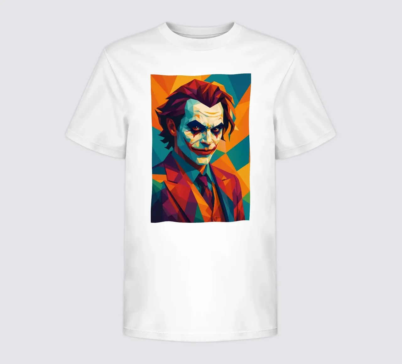 joker face retro pop art wpap t-shirt bambini da aiswa