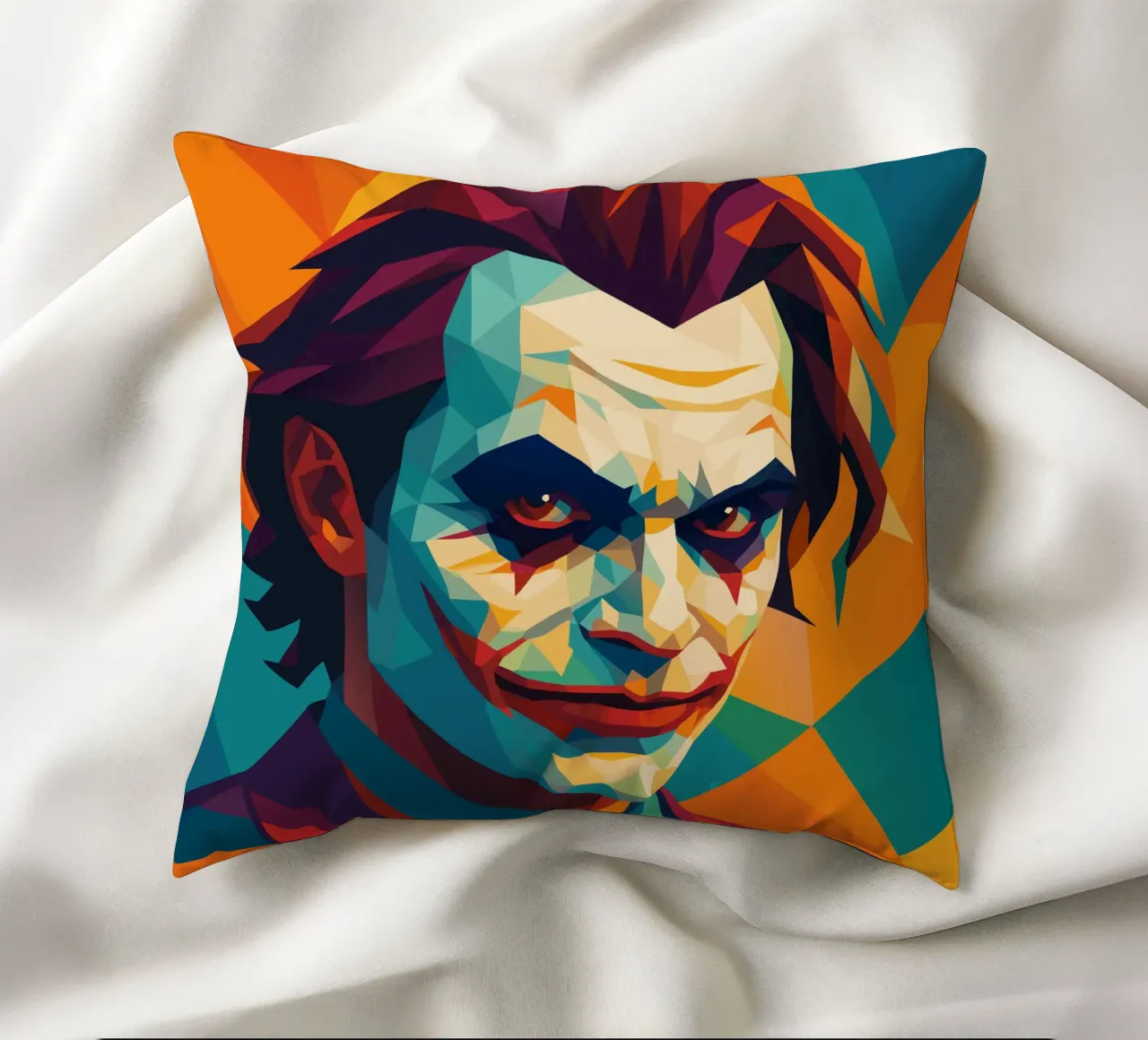 joker face retro pop art wpap cuscino da aiswa