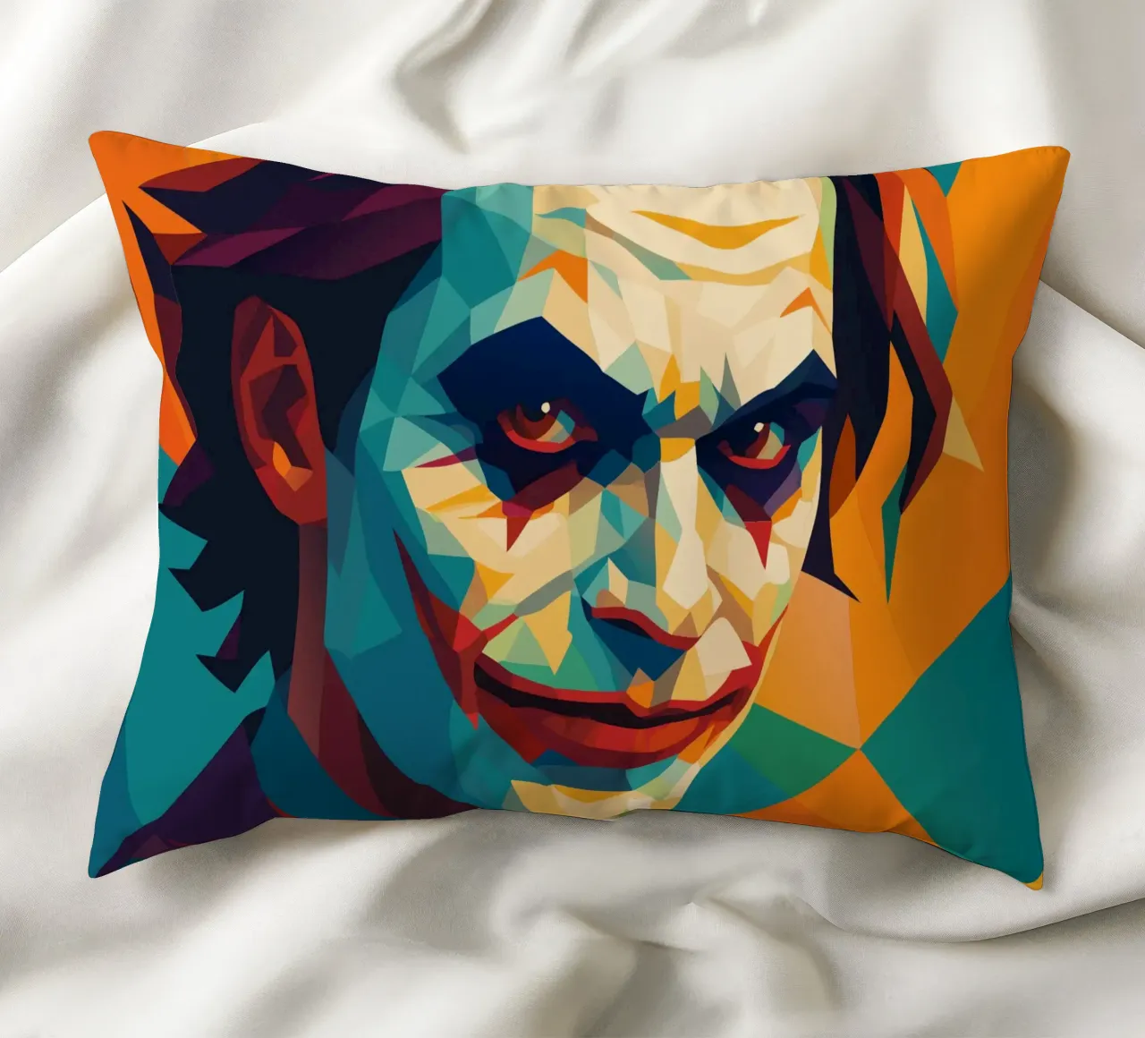 joker face retro pop art wpap cojín de aiswa