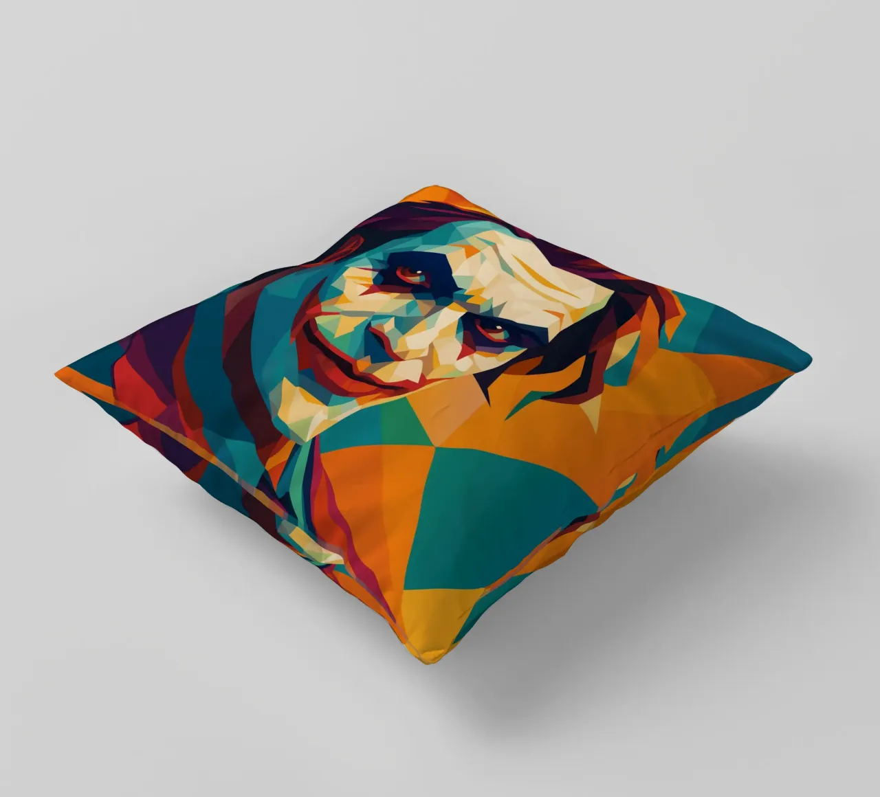 joker face retro pop art wpap cuscino da aiswa