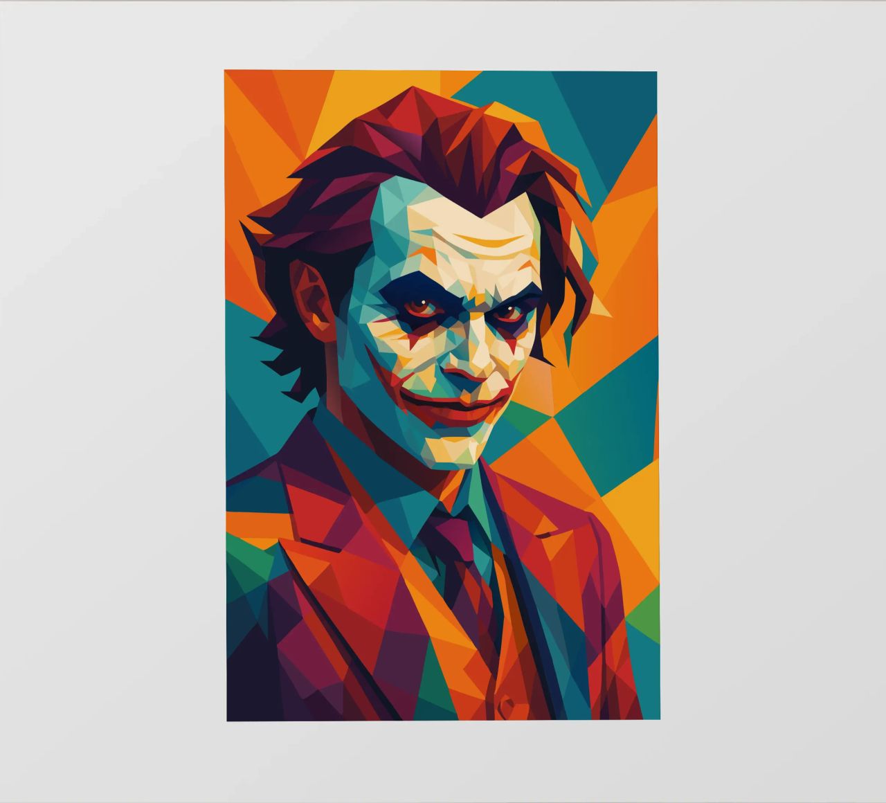 joker face retro pop art wpap pellicola backlit da aiswa