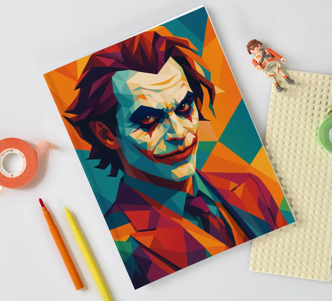 joker face retro pop art wpap diario da aiswa