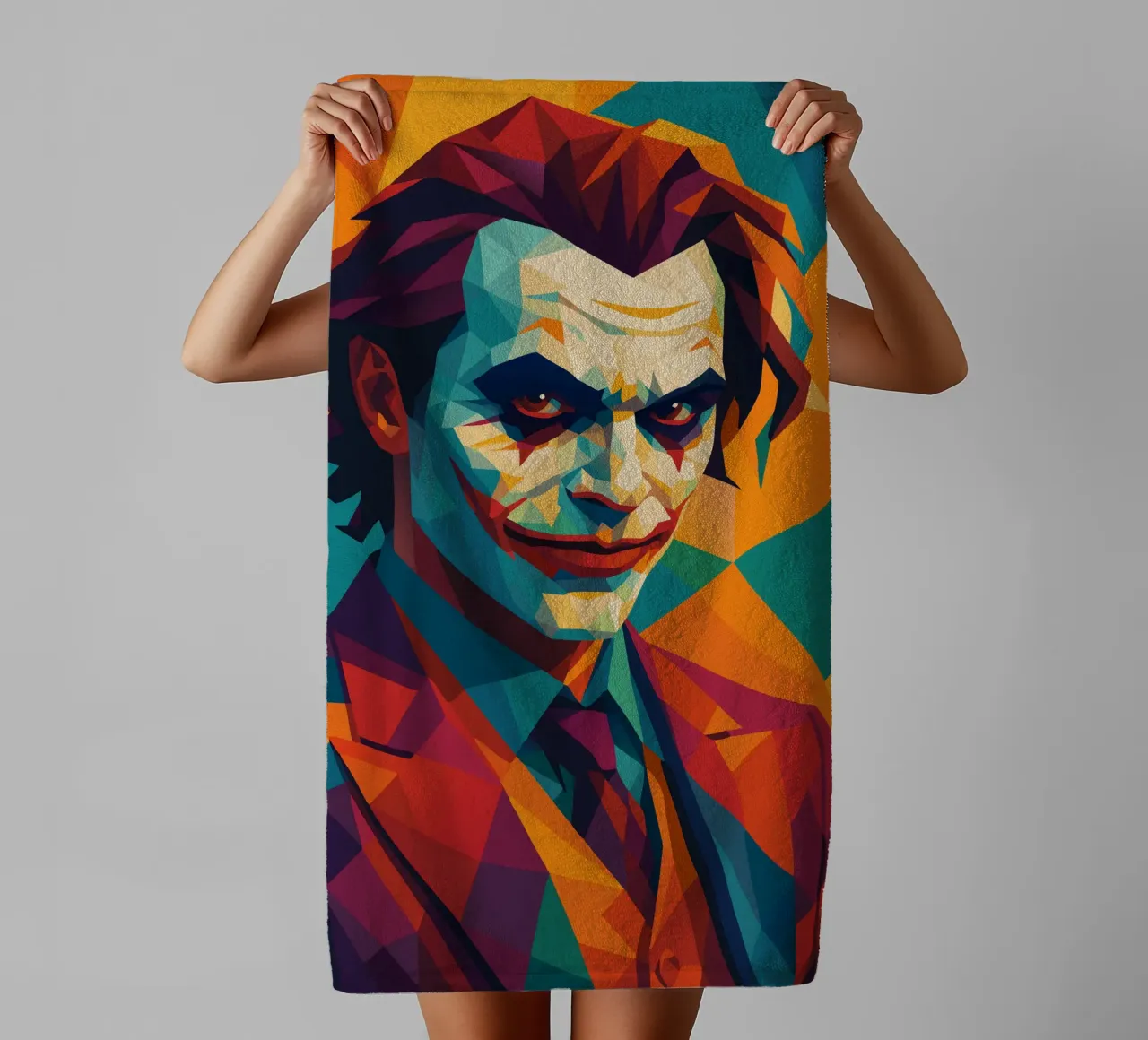 joker face retro pop art wpap asciugamano da bagno da aiswa