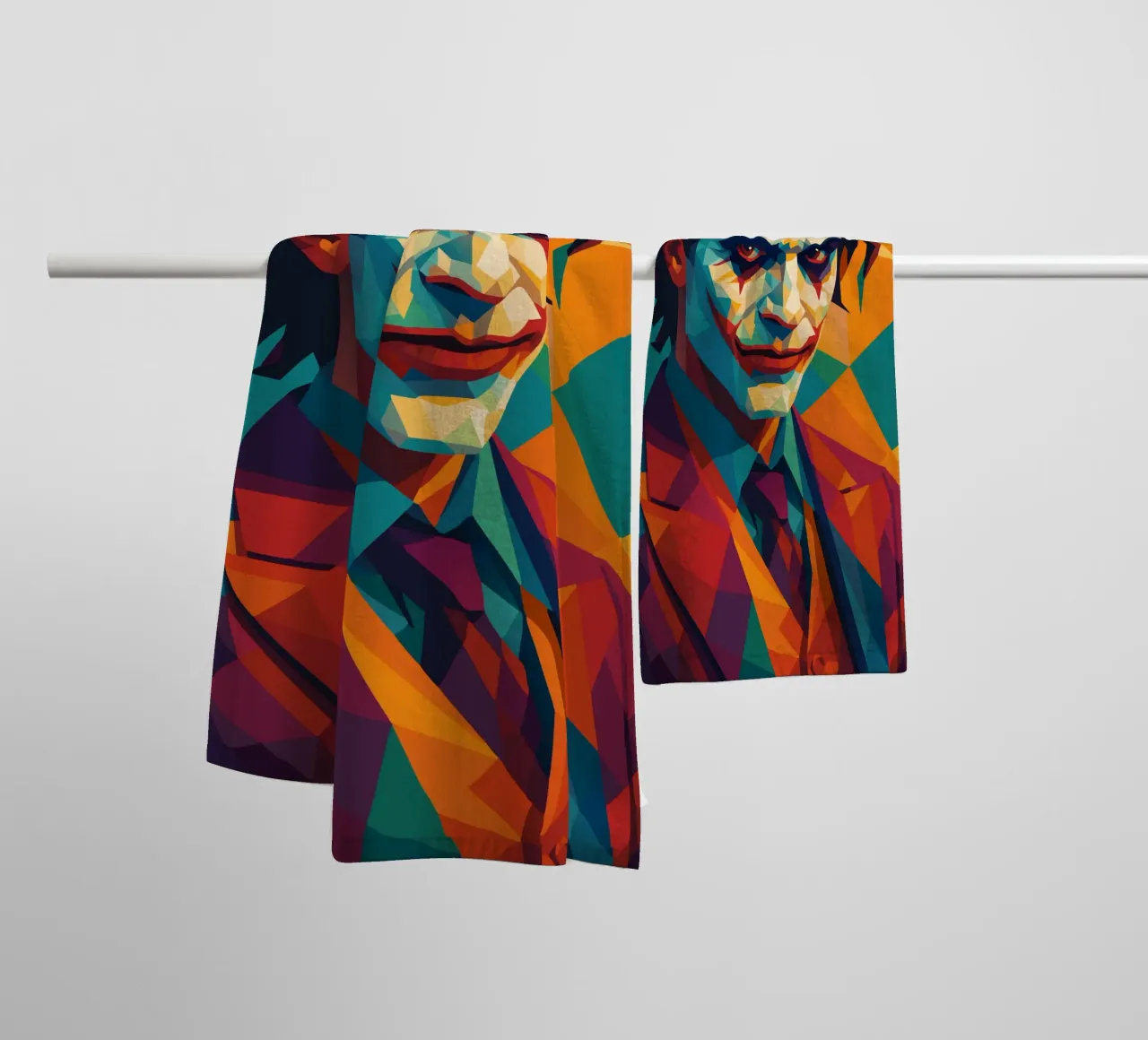 joker face retro pop art wpap asciugamano da bagno da aiswa