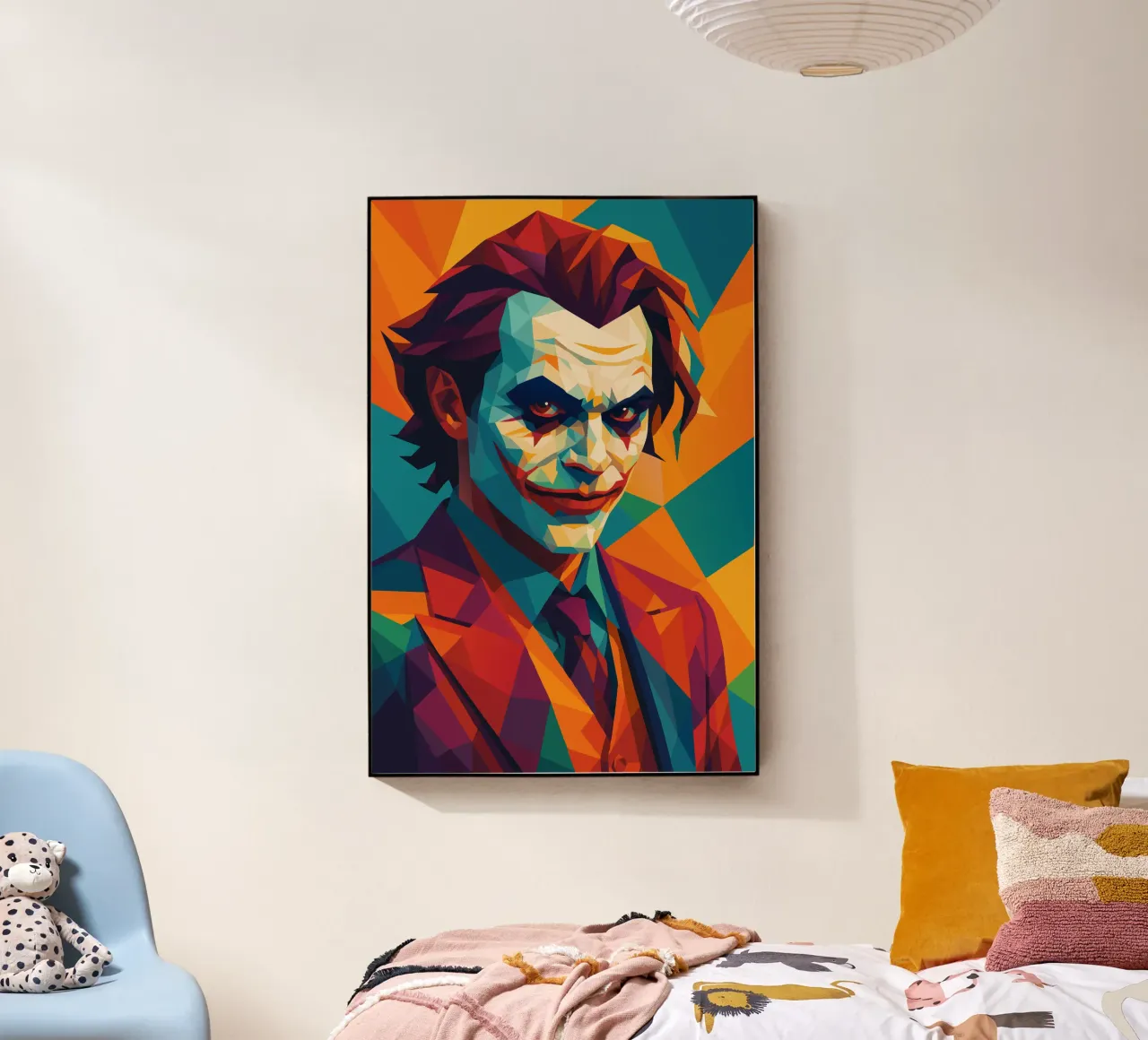 joker face retro pop art wpap metacrilato de aiswa