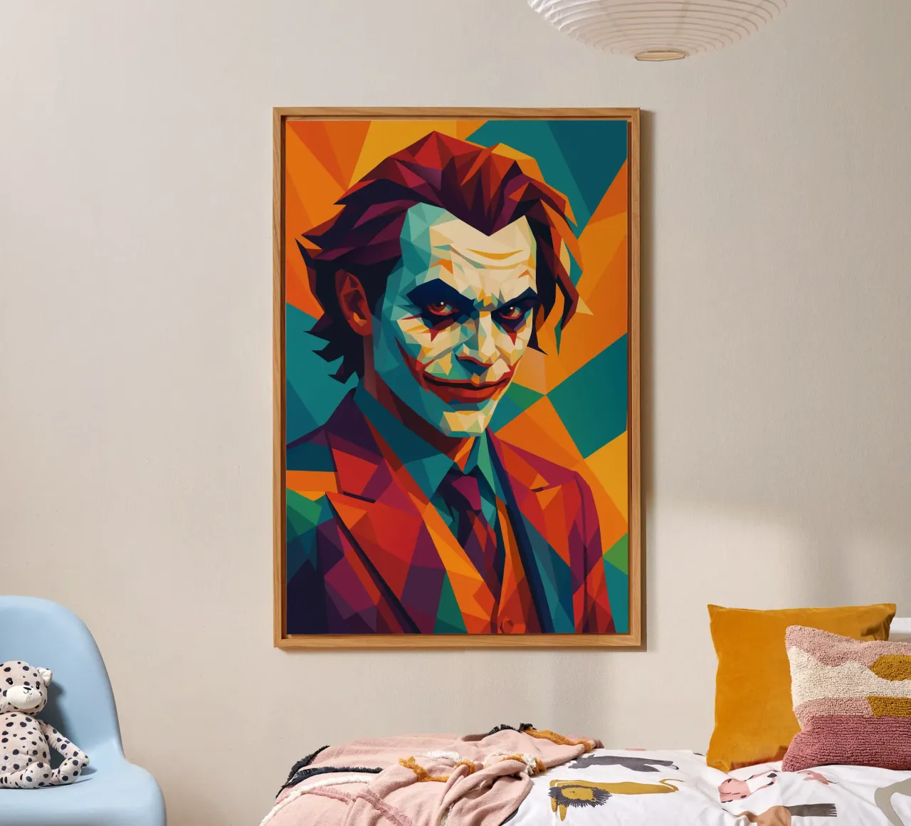 joker face retro pop art wpap alluminio dibond da aiswa