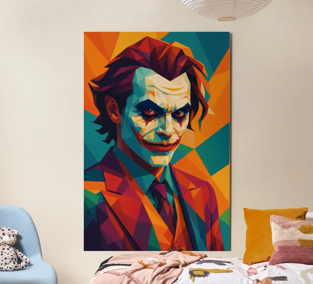 joker face retro pop art wpap pannello forex da aiswa