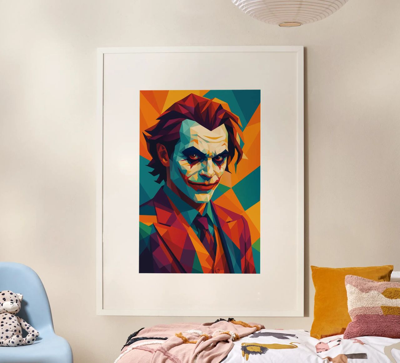 joker face retro pop art wpap carta hahnemühle da aiswa