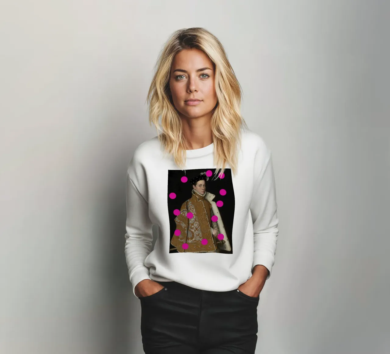 Man with Pink Dots sudadera de GraceDigitalArtCo
