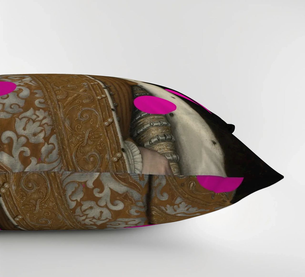 Man with Pink Dots cuscino da GraceDigitalArtCo