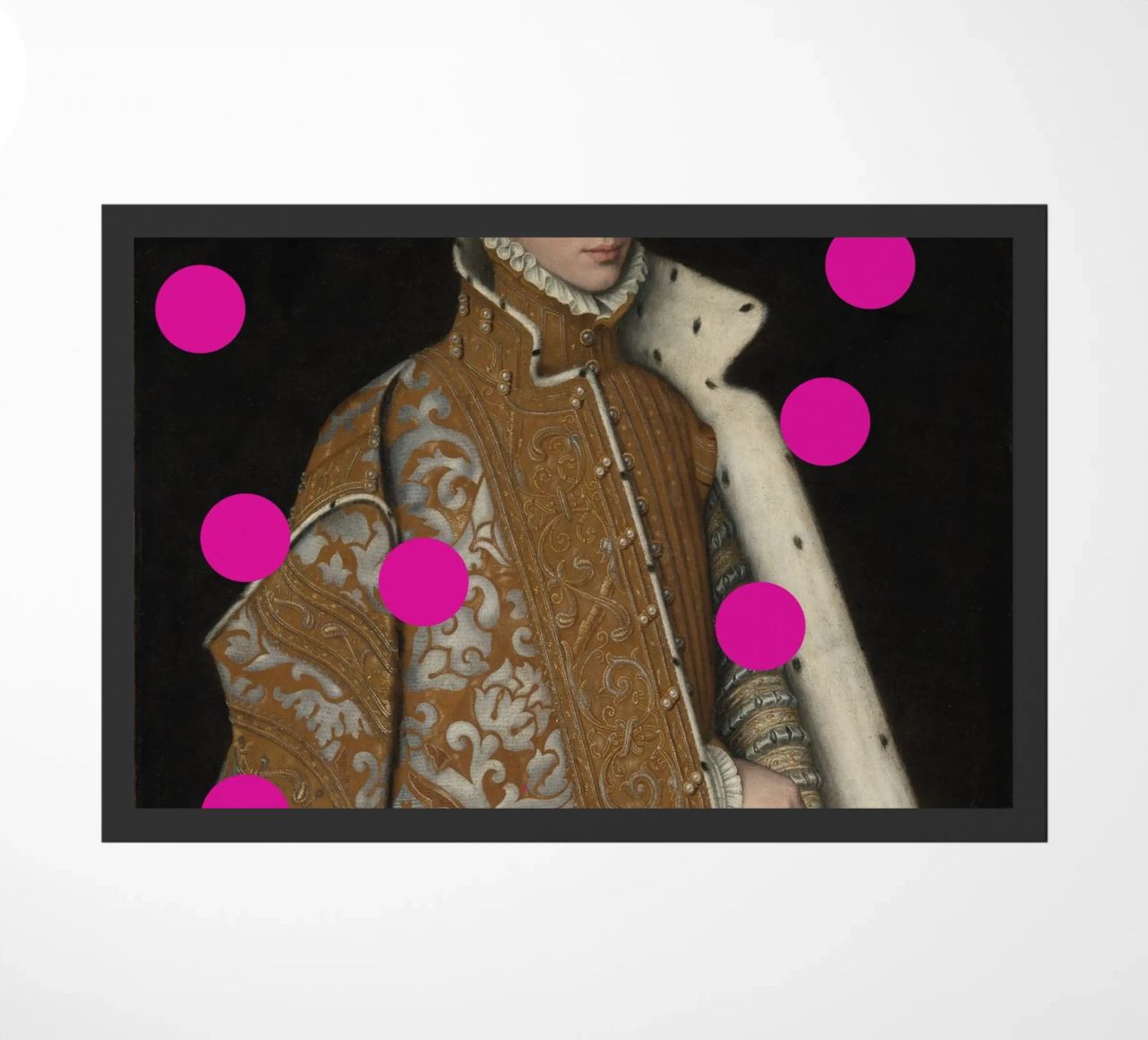 Man with Pink Dots zerbino da GraceDigitalArtCo