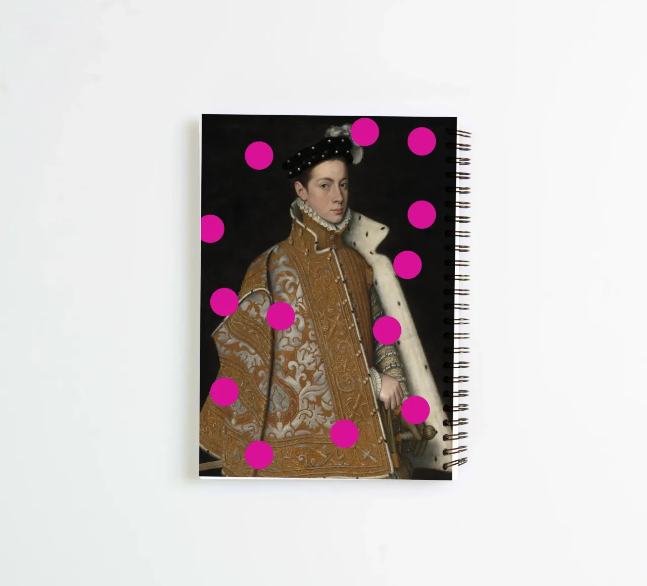 Man with Pink Dots diario ad anelli da GraceDigitalArtCo
