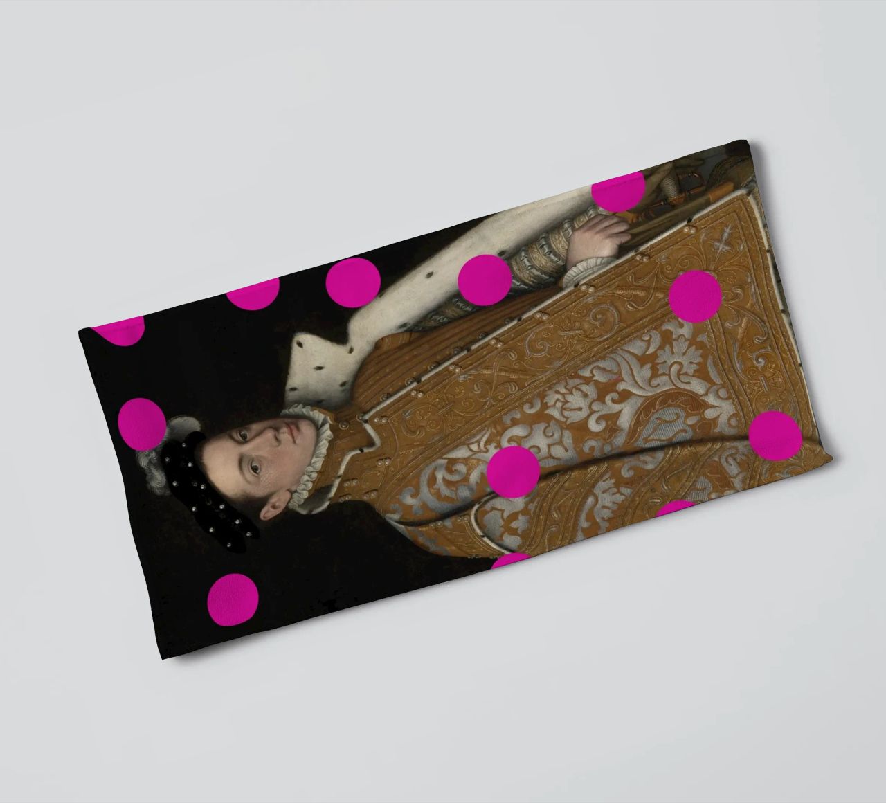 Man with Pink Dots asciugamano da bagno da GraceDigitalArtCo