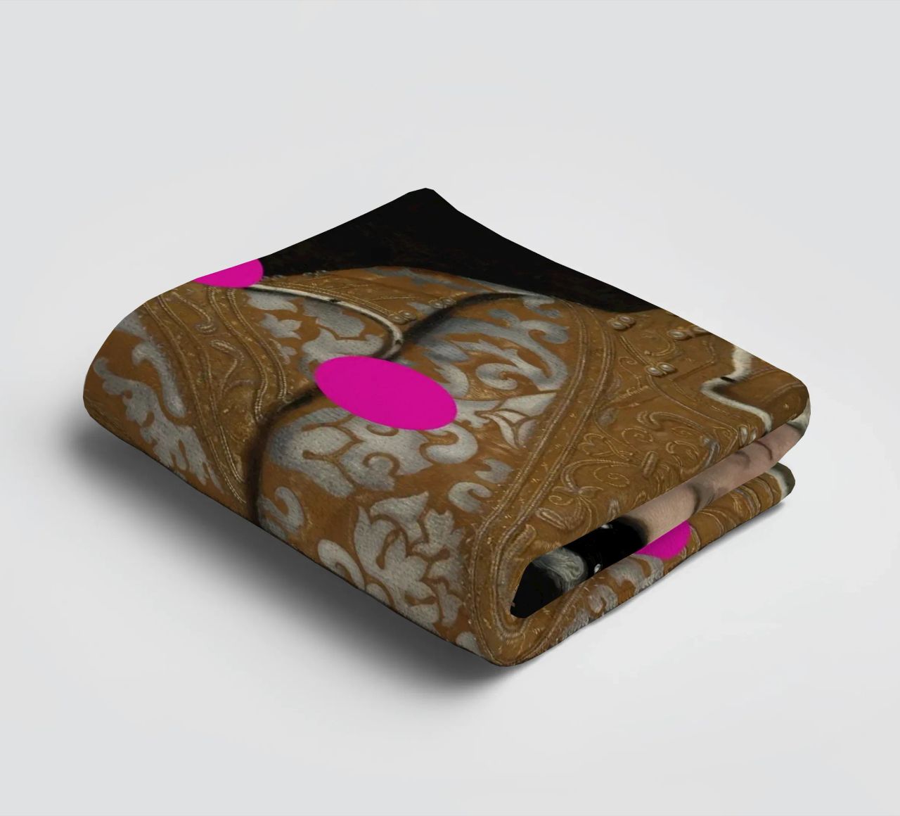 Man with Pink Dots asciugamano da bagno da GraceDigitalArtCo