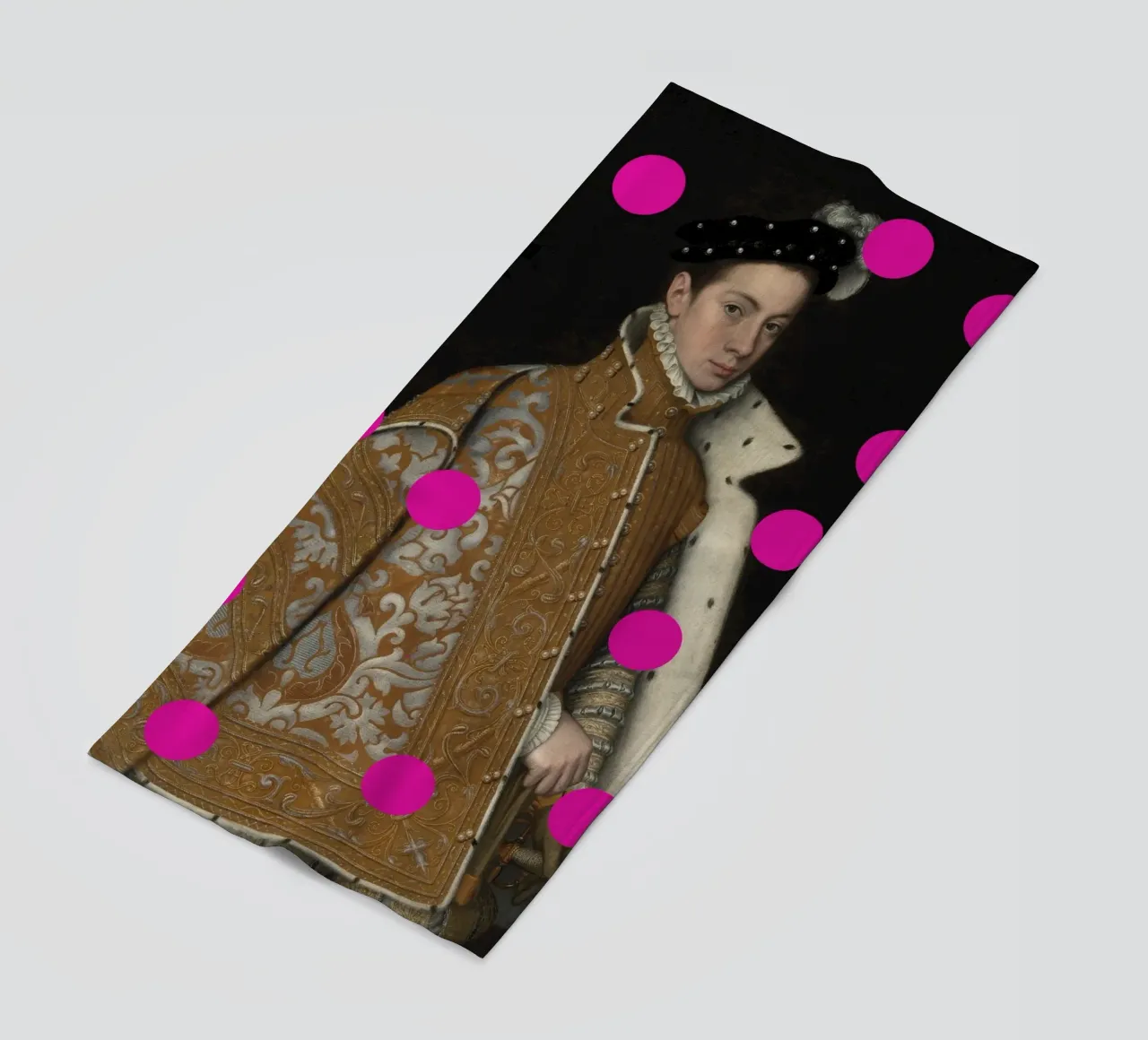 Man with Pink Dots telo mare da GraceDigitalArtCo