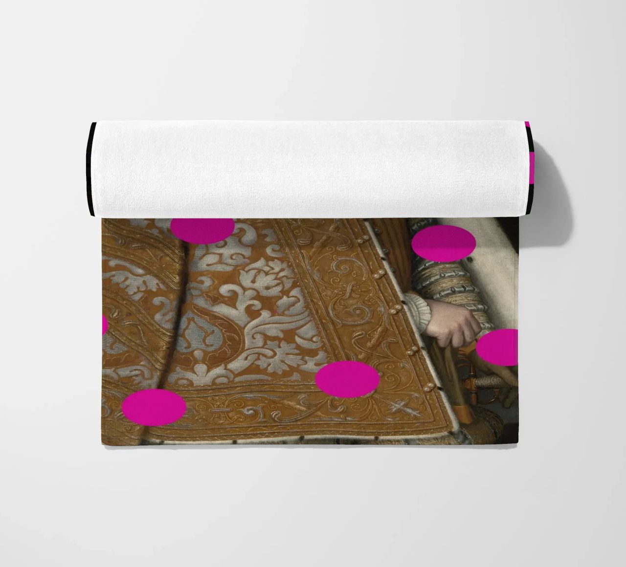 Man with Pink Dots telo mare da GraceDigitalArtCo