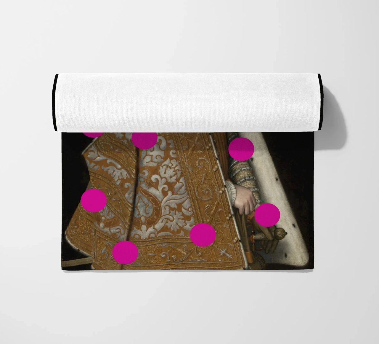 Man with Pink Dots telo mare da GraceDigitalArtCo