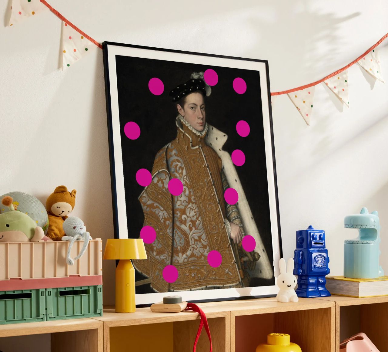 Man with Pink Dots carta hahnemühle da GraceDigitalArtCo
