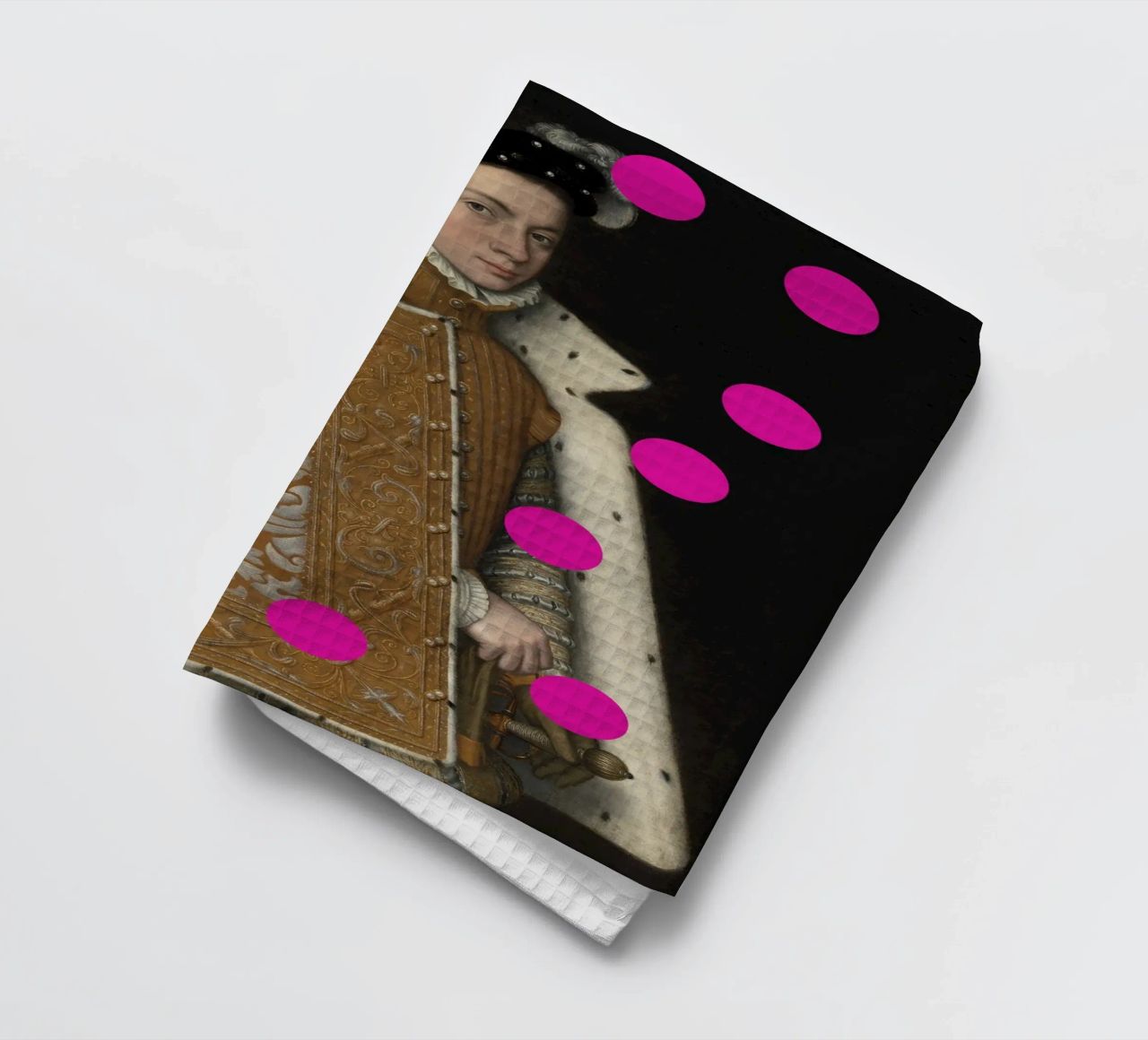 Man with Pink Dots canovaccio da cucina da GraceDigitalArtCo