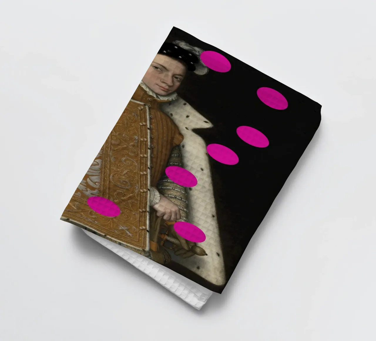 Man with Pink Dots torchon de GraceDigitalArtCo