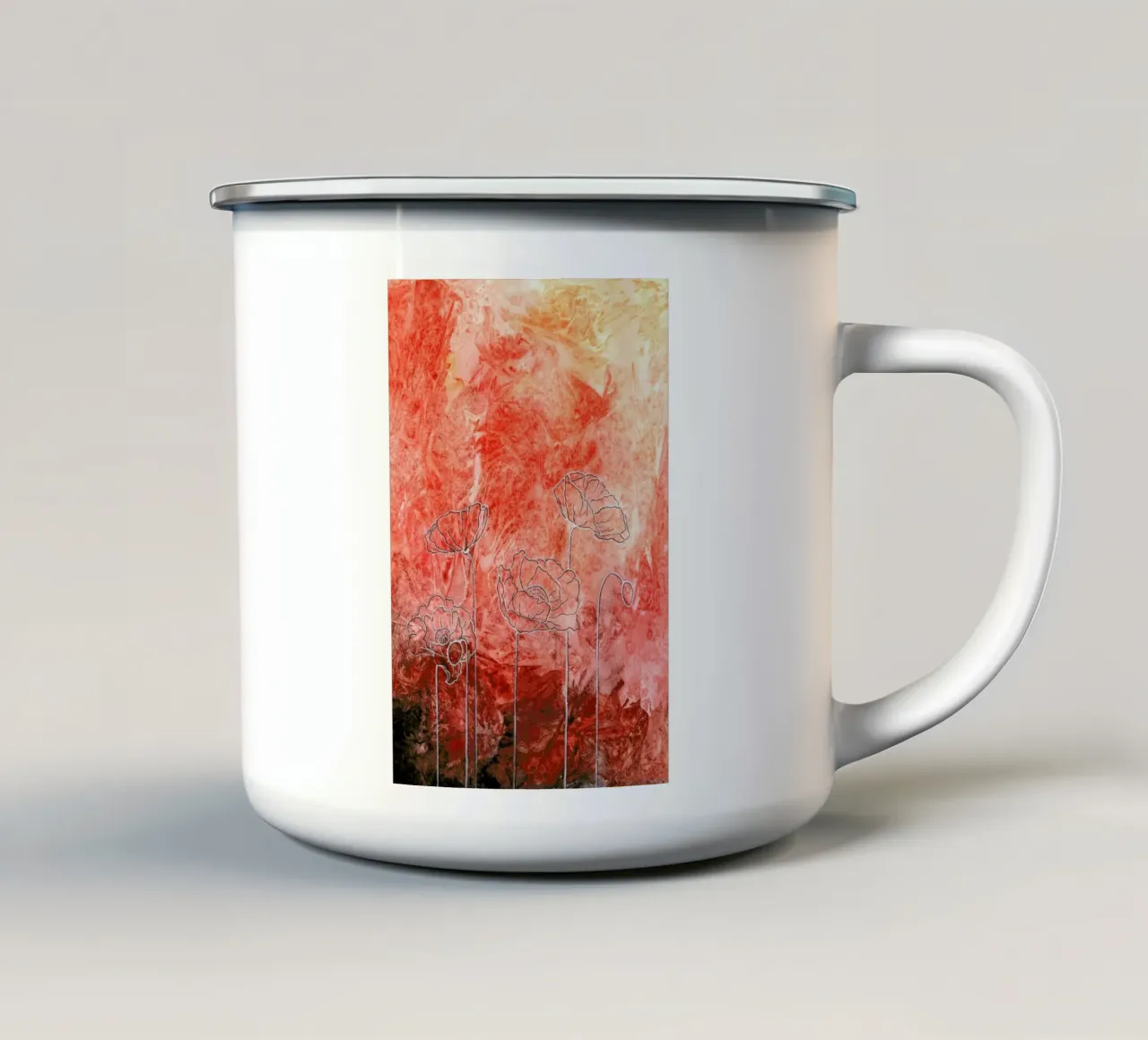 Poppy tazza in smalto da Ctoft
