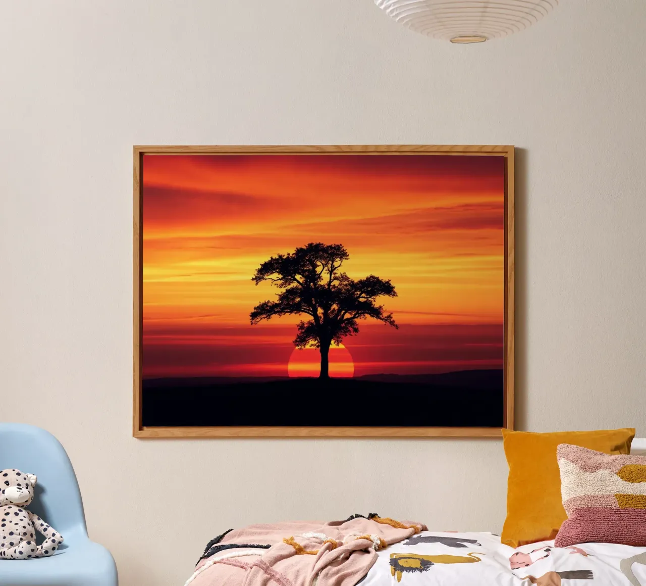 Sunset Silhouette Forex-Platte von Artistic-shop