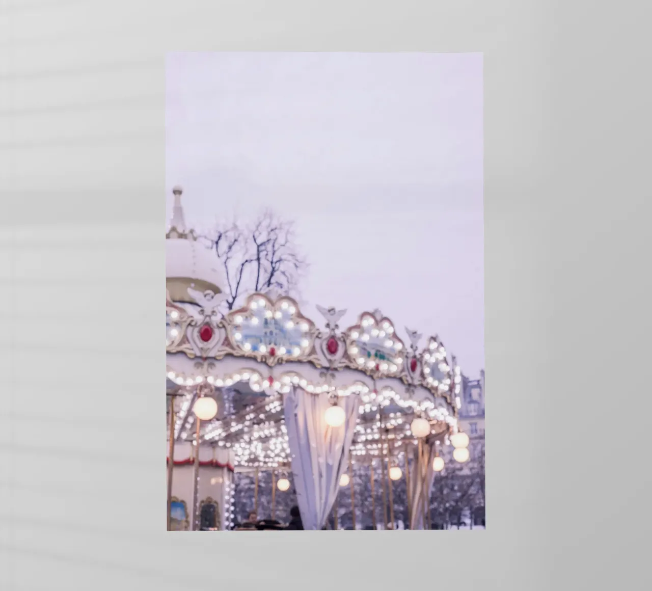 Dreamy Paris Carousel pellicola backlit da GraceDigitalArtCo