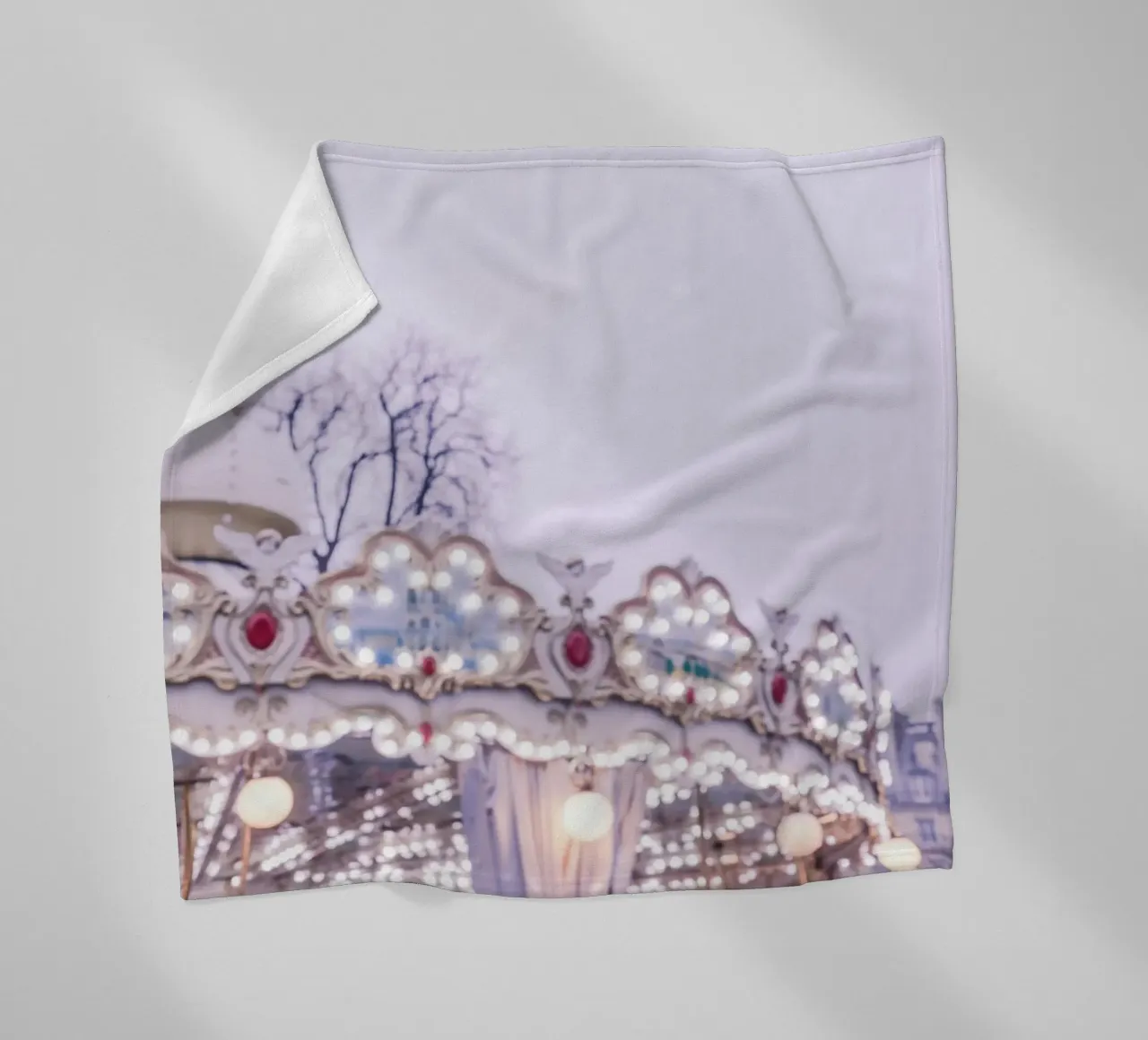 Dreamy Paris Carousel coperta in pile da GraceDigitalArtCo