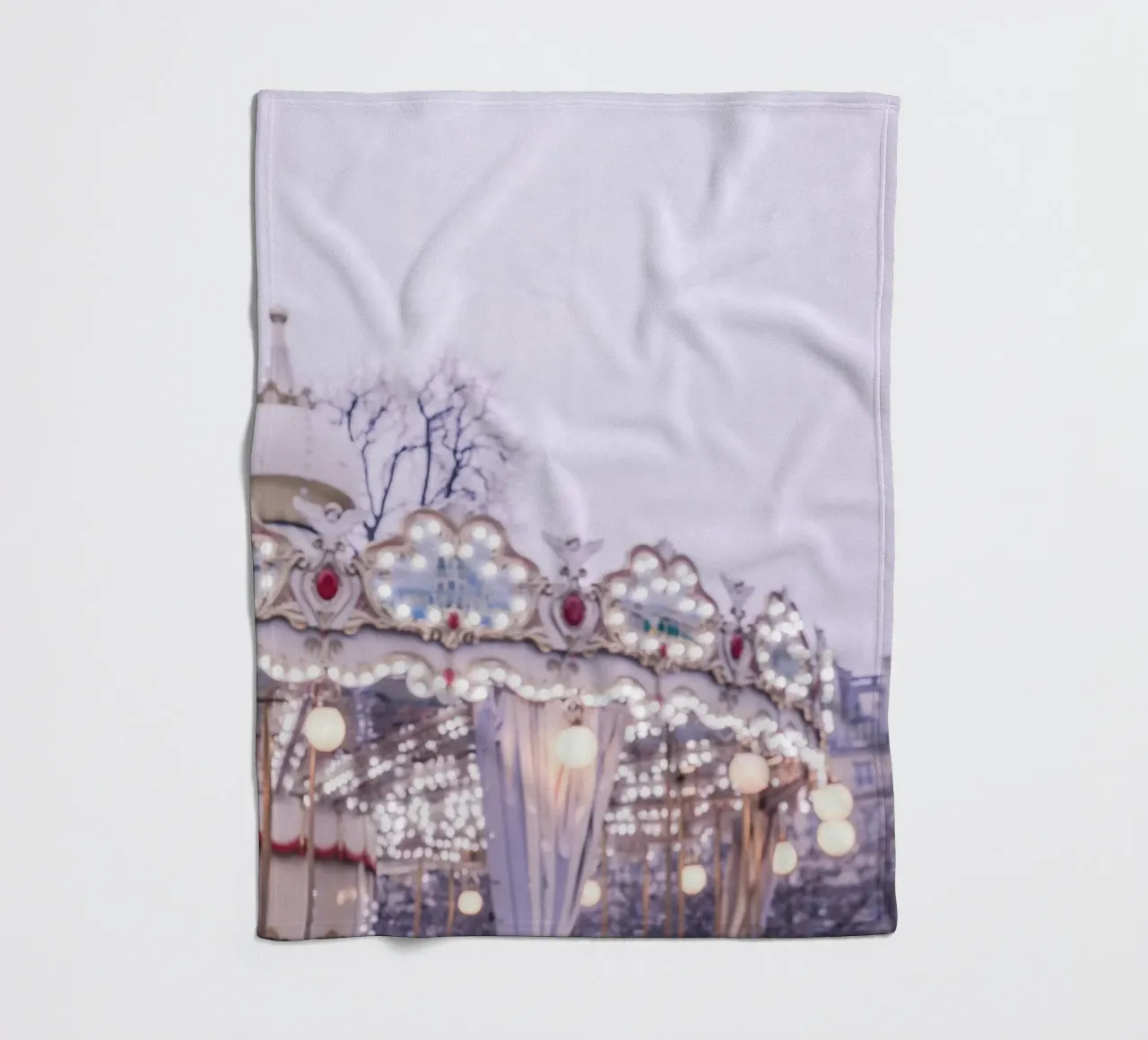 Dreamy Paris Carousel coperta in pile da GraceDigitalArtCo
