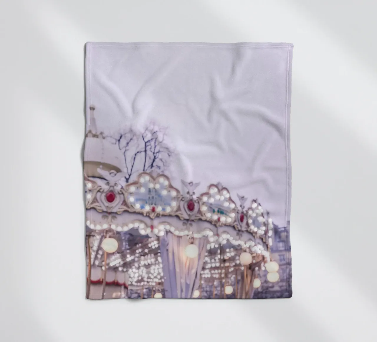 Dreamy Paris Carousel coperta in pile da GraceDigitalArtCo