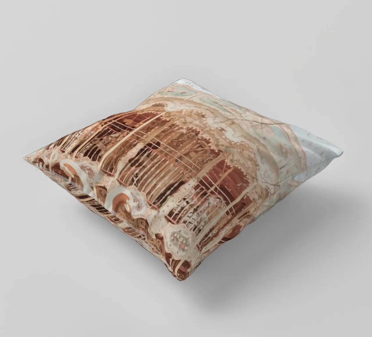Copenhagen Carousel cuscino da GraceDigitalArtCo