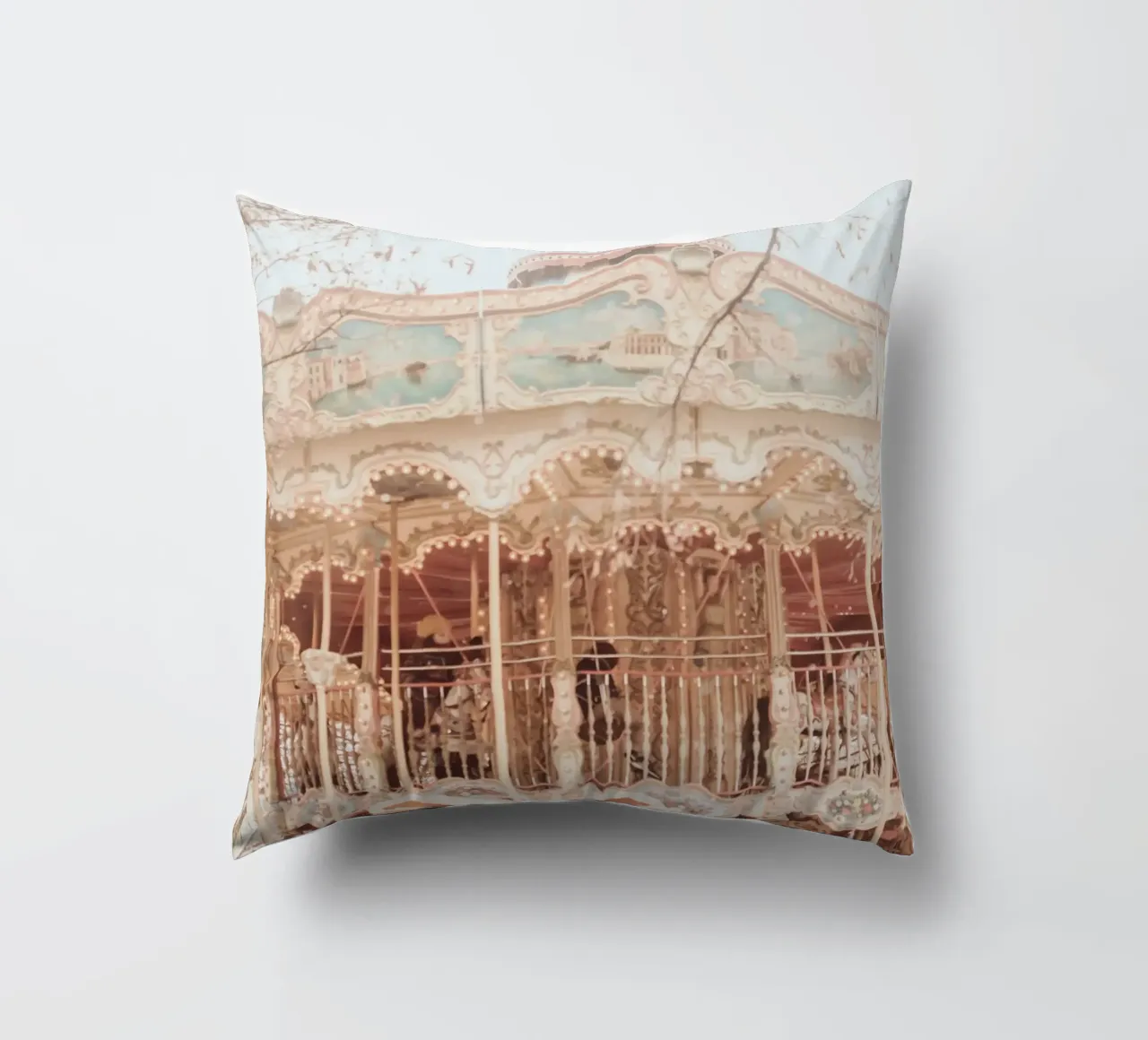 Copenhagen Carousel cuscino da GraceDigitalArtCo