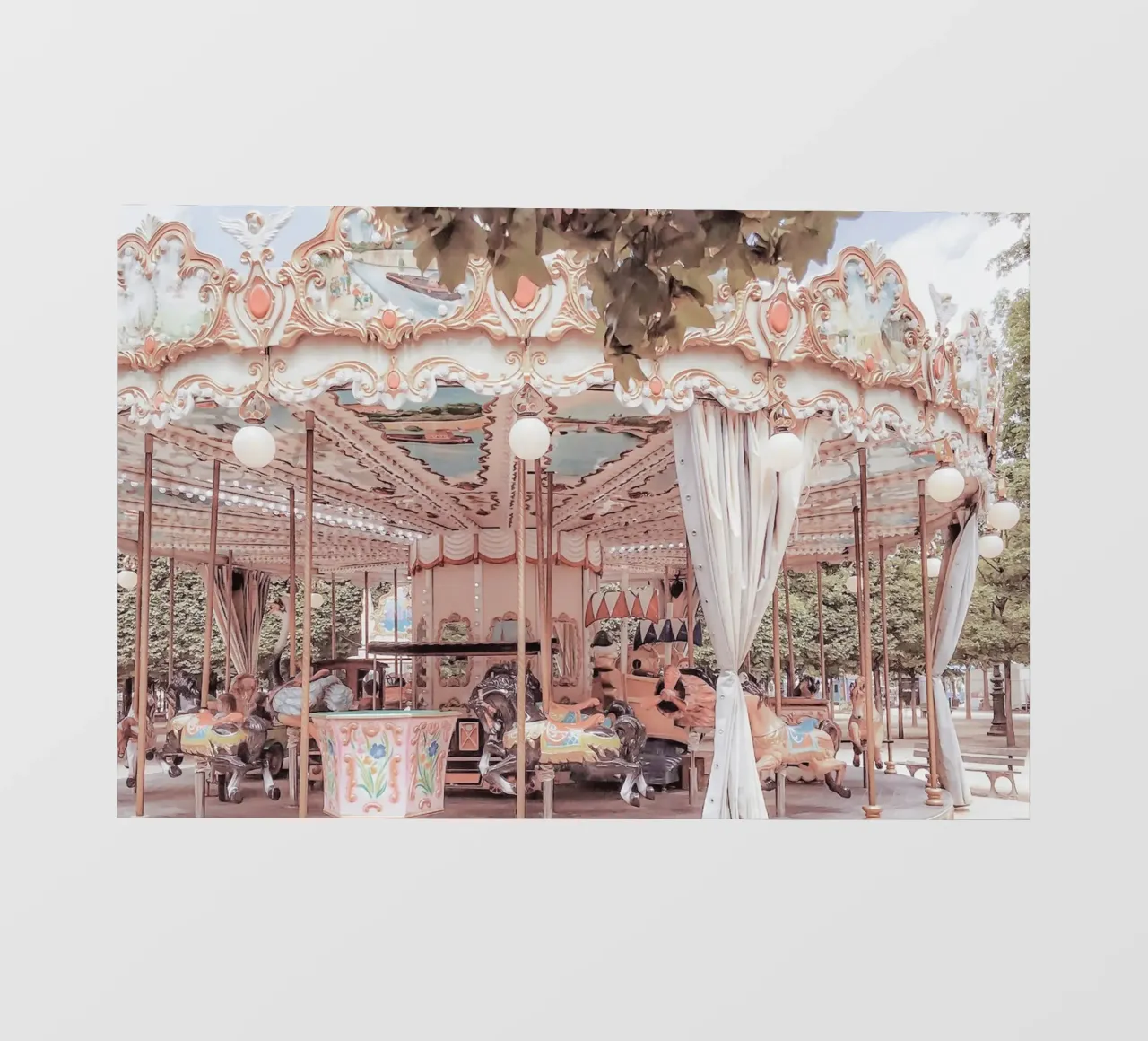 Paris Carousel Photographic Print pellicola backlit da GraceDigitalArtCo