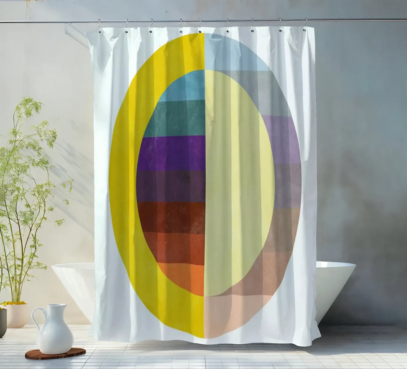 Light Switch Duschvorhang von Abstract Joy