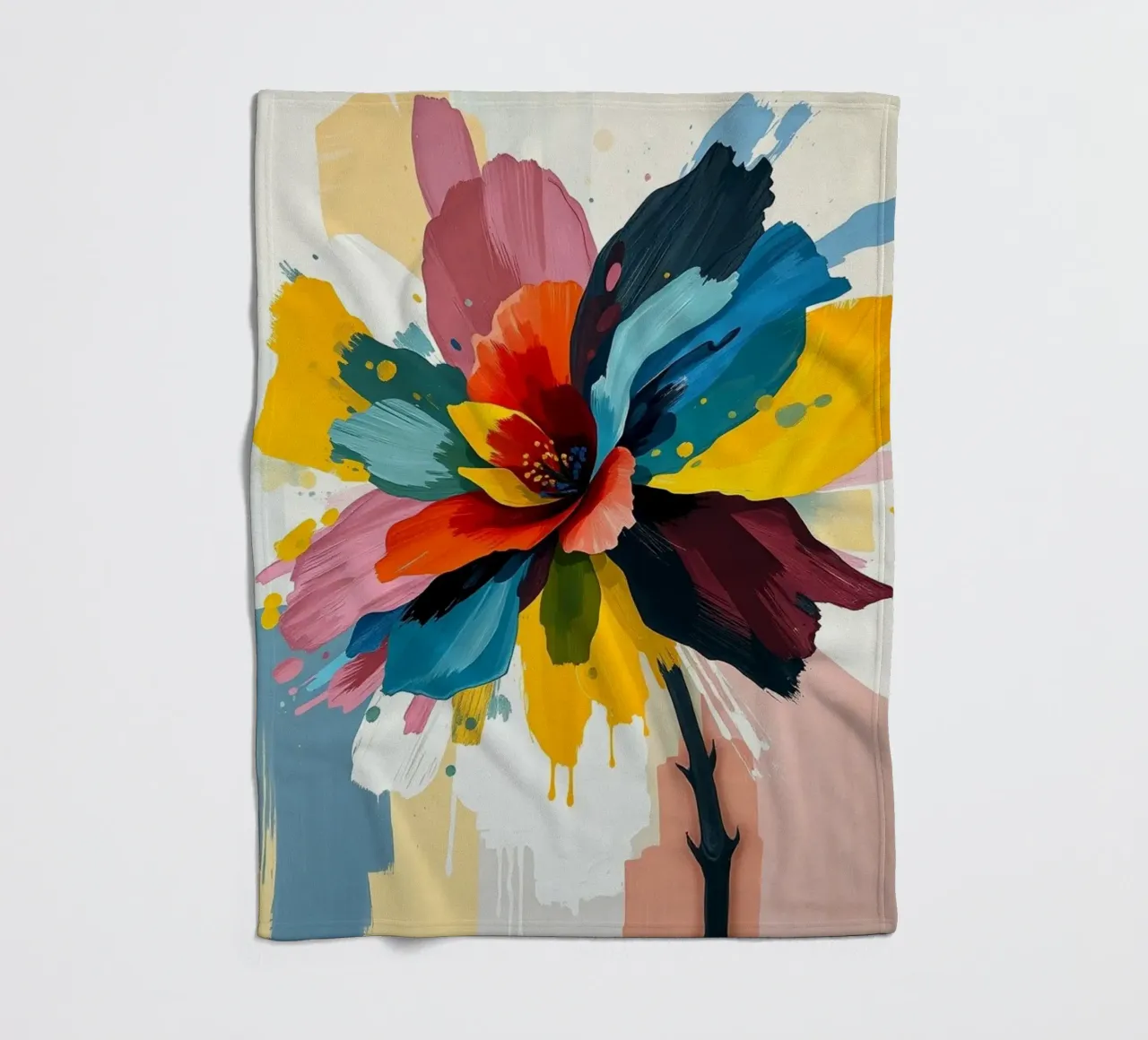 Explosive Blüte Fleecedecke von Artistic-shop