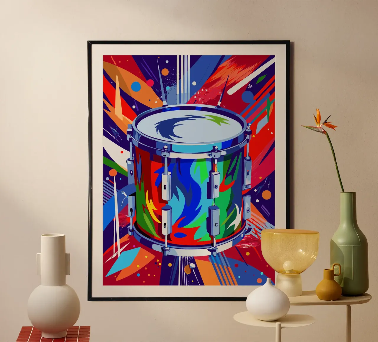 grancassa pittura arte moderna poster con telaio in plastica da jasmine