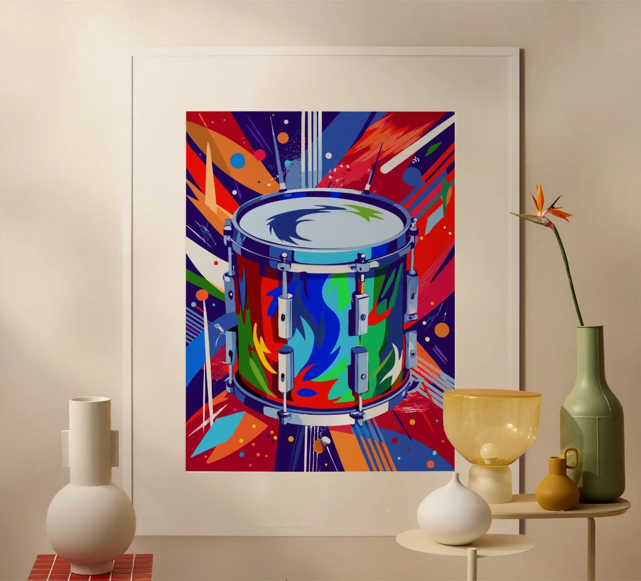 grancassa pittura arte moderna poster con telaio in plastica da jasmine