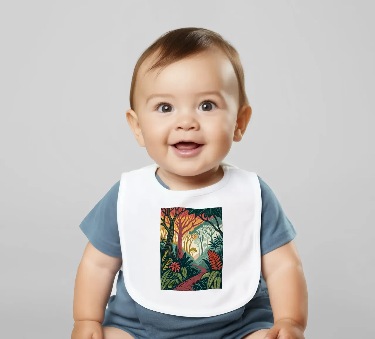 Sentiero della foresta incantata bavaglino da Artistic-shop